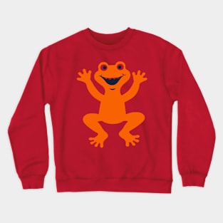 Laughing Frog Cute Funny Crewneck Sweatshirt